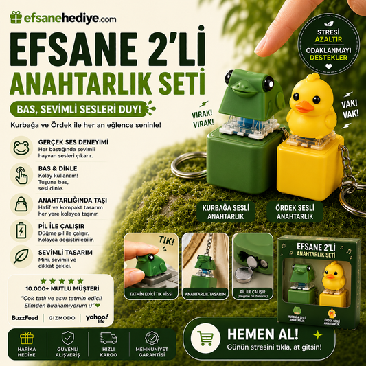 Efsane 2'li Sesli Anahtarlık Seti