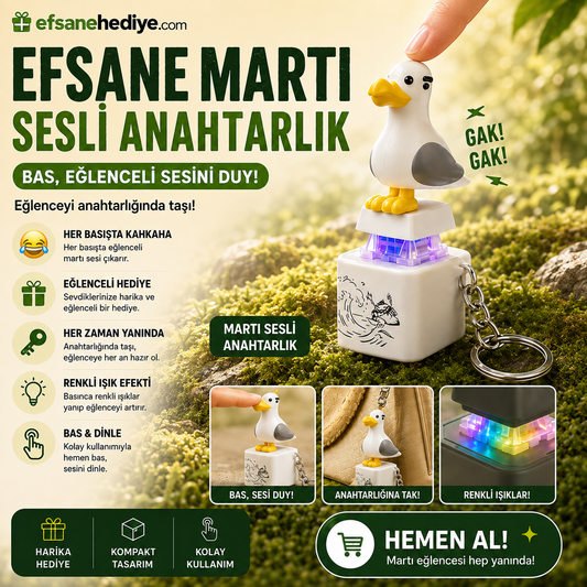 Martı Sesli Anahtarlık