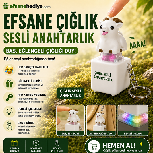 Çığlık Sesli Anahtarlık