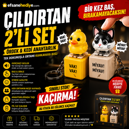 Çıldırtan 2'li Anahtarlık Seti