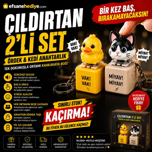 Çıldırtan 2'li Anahtarlık Seti