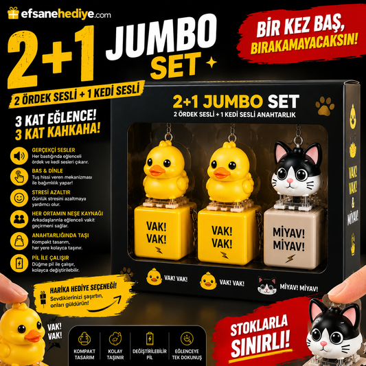 2+1 Jumbo Anahtarlık Seti