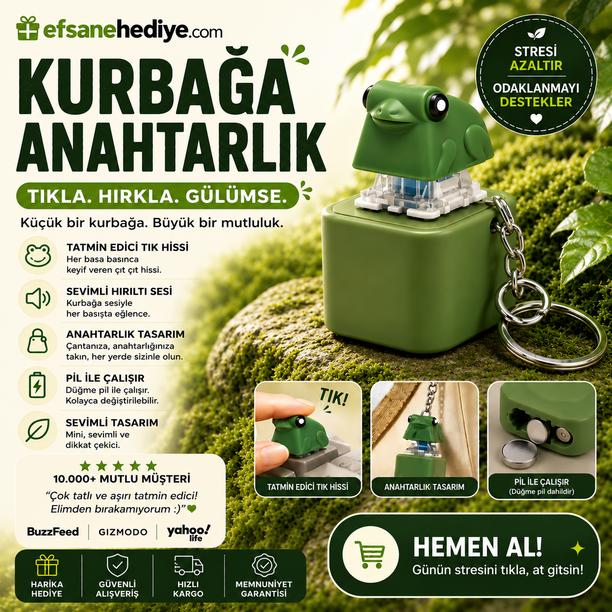 Efsane 3'lü Sesli Anahtarlık Seti