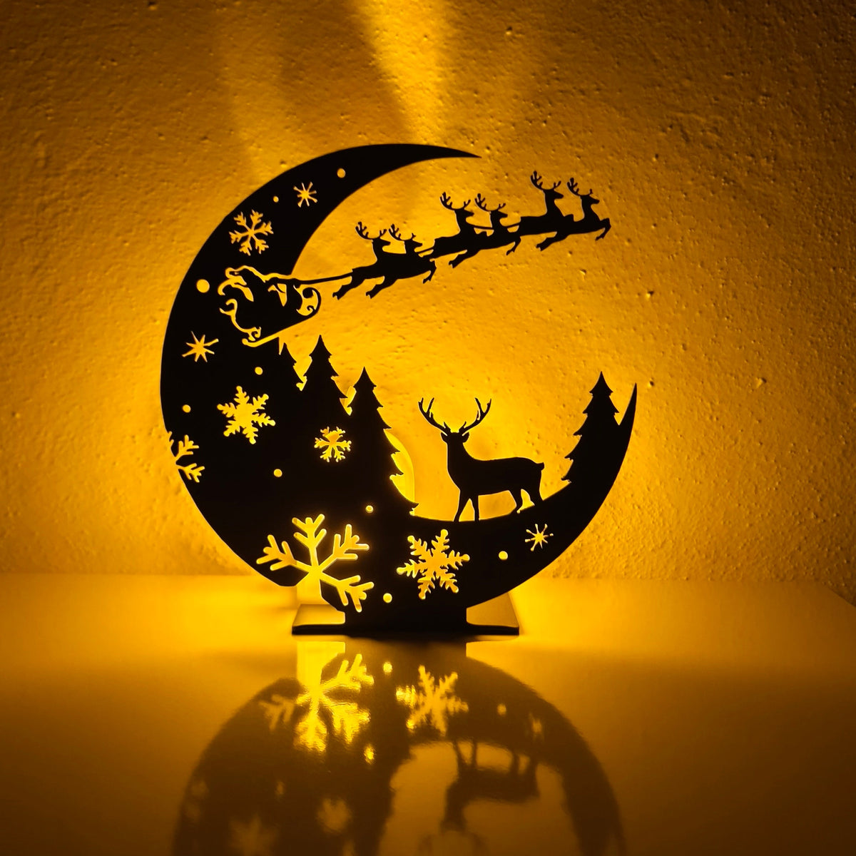 Geyik ve Noel Baba Mum Stantı