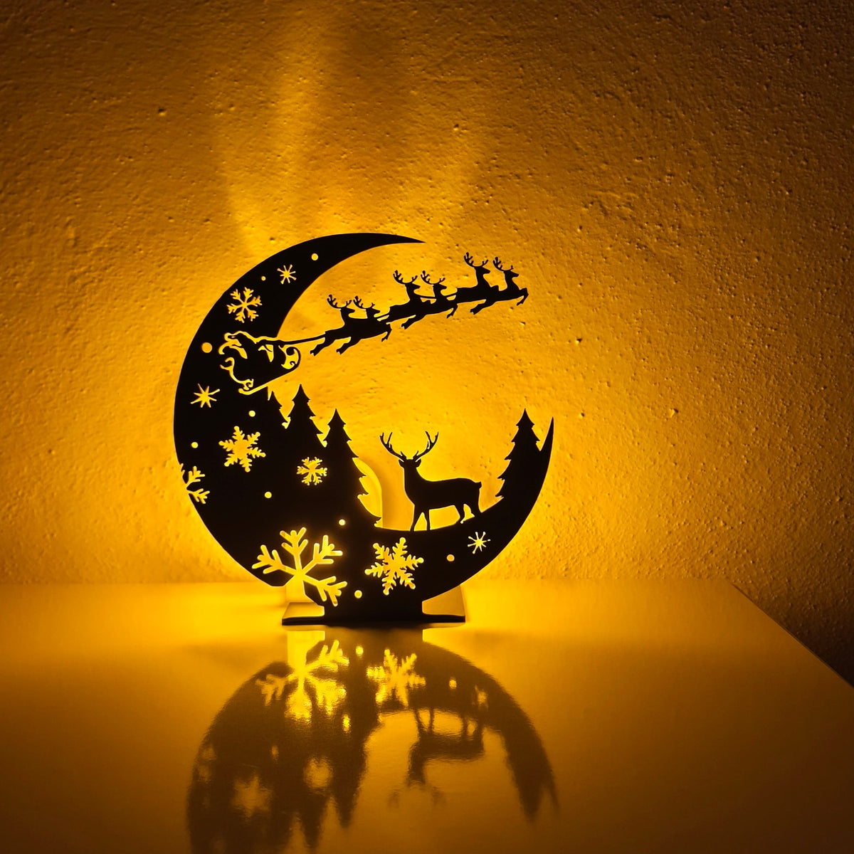 Geyik ve Noel Baba Mum Stantı