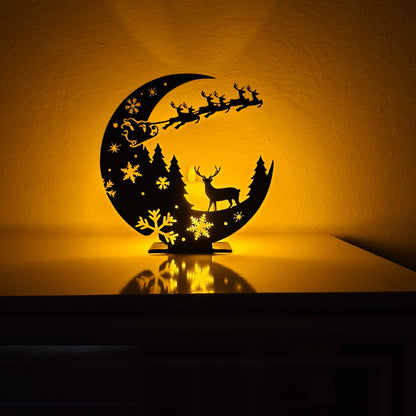 Geyik ve Noel Baba Mum Stantı